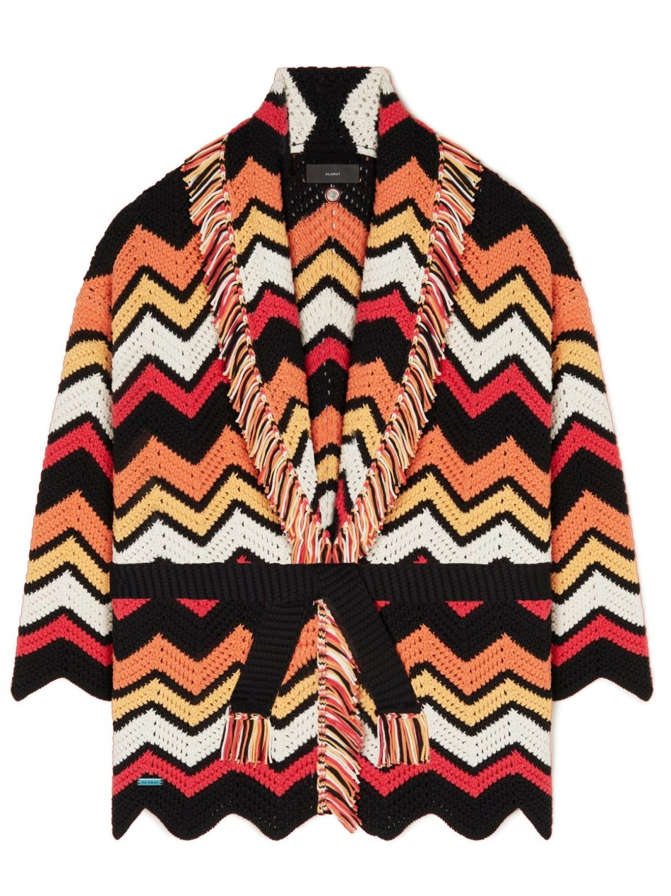 Cheap Women Kaleidoscopic cardigan knit chevron Alanui 0728